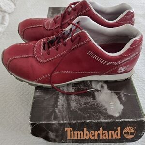 Timberland Women's Metroskim Oxford Sneaker Casual Shoes Red 7.5